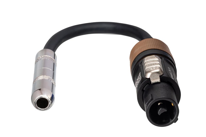 Hosa GSK-116 Speaker Adaptor, Hosa 1/4 Inch TS to Neutrik speakON, 6 Inch, 16 AWG x 2 OFC - Image 2